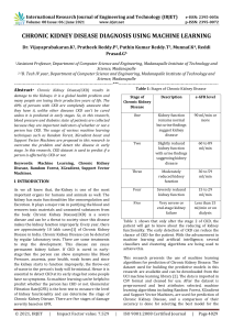 Chronic Kidney Disease Prediction Using Machine Learning