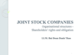 Joint Stock companies