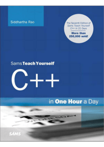 【COMP 1117】Teach Yourself C++ 1-100
