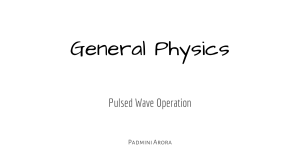 US PHY Ch. #4  Pulsed Wave