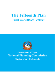 Nepal's Fifteenth Plan (2019/20-2023/24)