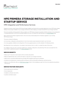 HP Installation and Startup Service