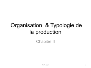 Typologie de Production