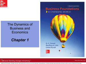 Business & Economics Dynamics: Chapter 1