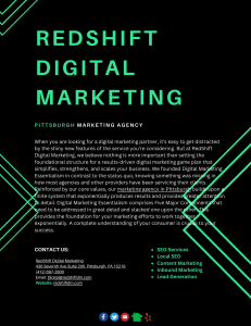 Pittsburgh marketing agency at RedShift Digital Marketing