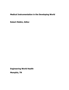 medical equipment in the developing world