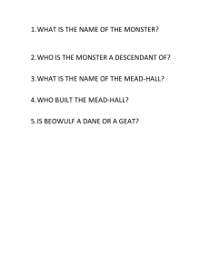 BEOWULF 5 QUESTION QUIZ
