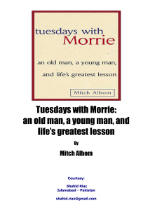 Tuesday with Morrie