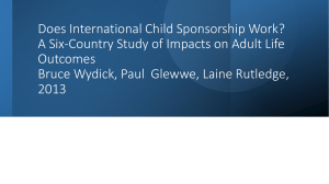Does International Child Sponsorship Work-presentation
