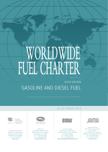 Worldwide Fuel Charter: Gasoline & Diesel, 6th Edition