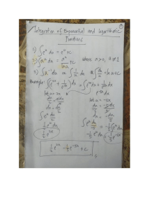 Exponential Logarithm Examples