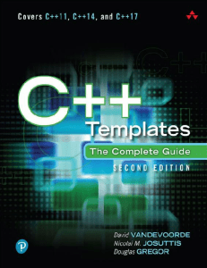 C++ Templates: The Complete Guide, Second Edition