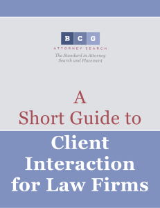 8 A Short Guide to Client Interaction for Law Firms