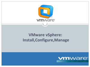 VMware vSphere Administration- Satish