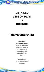 DETAILED-LESSON-PLAN-THE-VERTEBRATES