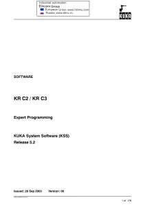 KR C2 KR C3 Expert Programming manual