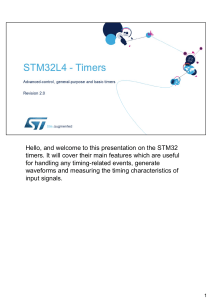 STM32L4 WDG TIMERS GPTIM