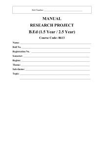 Manual for Research Project 8613-for online