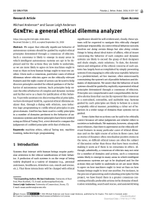 r2 - GenEth A general ethical dilemma analyzer