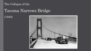 The Collapse of the Tacoma Narrows Bridge