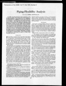 Piping - Flexibility Analysis - Markl