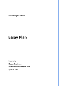 Free Simple Essay Plan Template