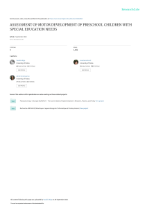 Assessmentofmotordevelopmentofpreschoolchildrenwithspecialeducationneeds