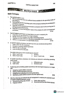 CAPITAL-BUDGETING
