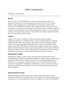 SIEM solution comparisons