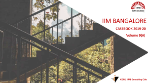 IIM Bangalore Casebook 2019-20: Consulting Interview Prep