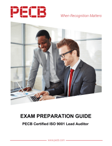 EXAM PREPARATION GUIDE PECB Certified IS