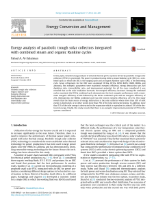 Exergy analysis of parabolic trough solar collectors integrated