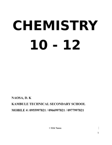 Chemistry pamphlet 12