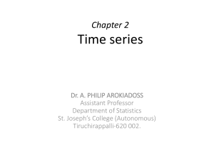 Applied Statistics Chapter 2 Time series
