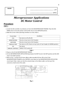 DC motor control- lab work