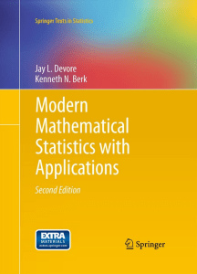 Modern Math Stat and Applications