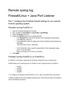 Firewall Syslog Java Port Listener