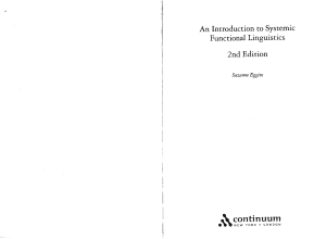 Suzanne Eggins - An Introduction to Systemic Functional Linguistics (2005)