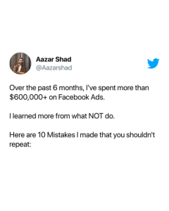 Facebook Mistakes 