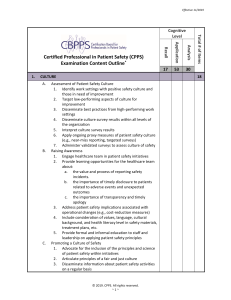 CBPPS CPPS Exam Content Outline - effective 11-2019