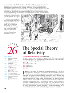 Giancoli texbook- Physics (special relativity)