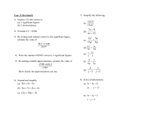 Year 11 Maths D Revision 1