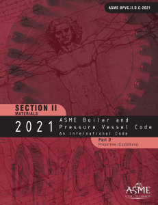 ASME BPVC 2021 Section II Part D (Customary)