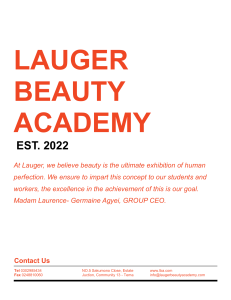 lauger beauty academy prospectus