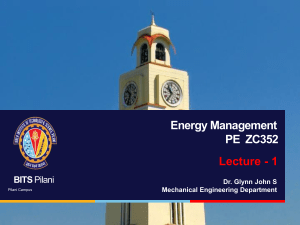 Energy Management L1