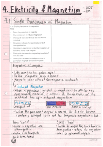 ELECTRICITY AND MAGNETS NOTES (1)