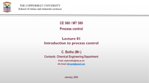 Process control-lecture 01