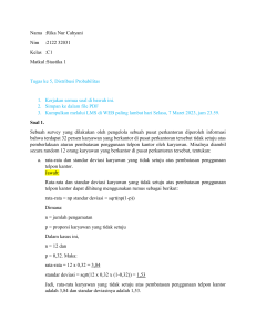 Tugaske5Stat1 DistribusiProbabilitas1 32031 RikaNurCahyani