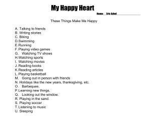 Happy Heart Activity sheet