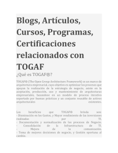 Blogs TOGAF